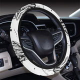 Hand drawn french fries pattern Car Steering Wheel Cover