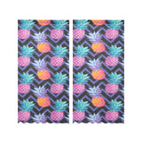 Pineapples pattern zigzag background Gauze Curtain