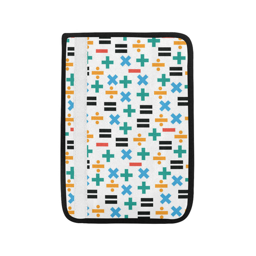 Math Pattern Print Design 05 Car Seat Belt Cover