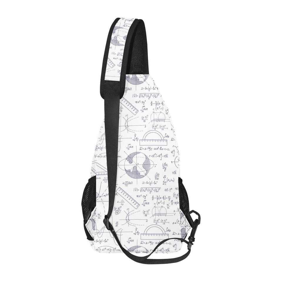 Math Pattern Print Design 03 All Over Print Chest Bag