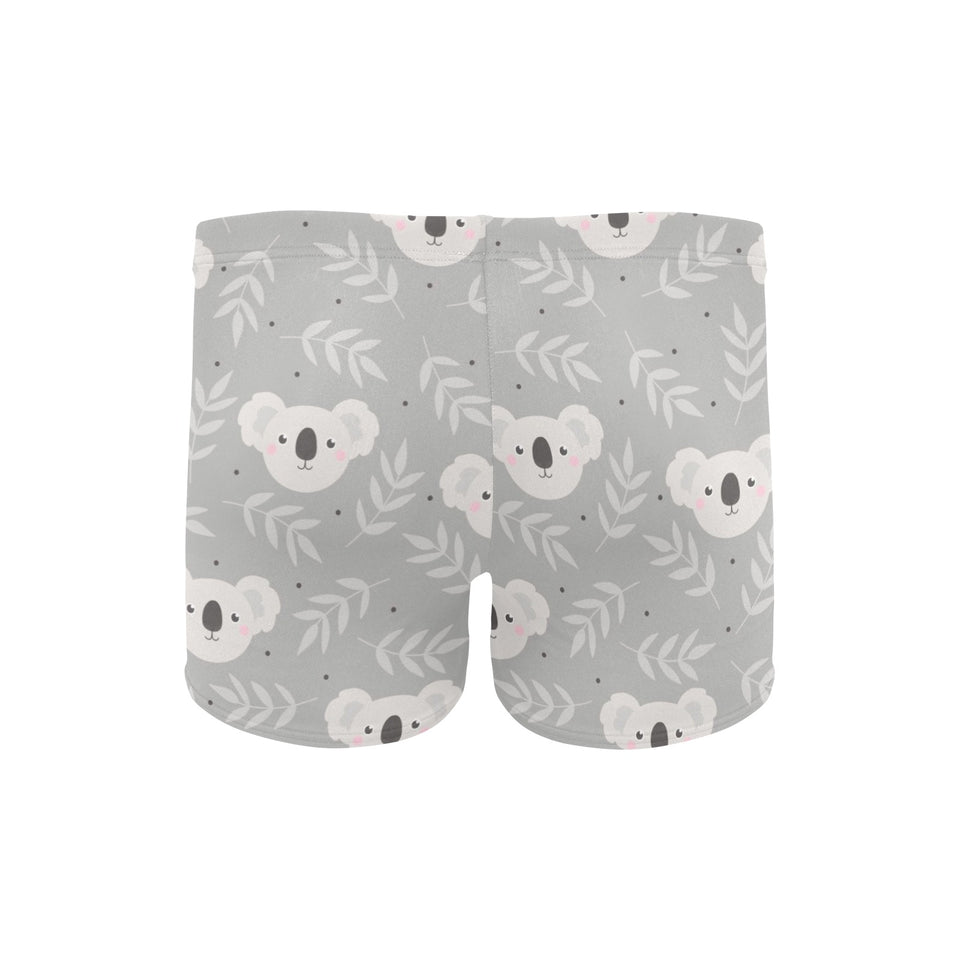 Cute koala leaves pattern Men's Swimming Trunks
