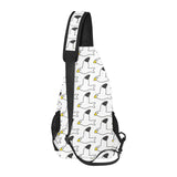 Seagull Pattern Print Design 05 All Over Print Chest Bag