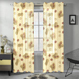 peanuts design pattern Gauze Curtain