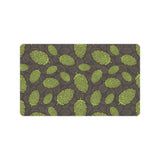 Hop pattern black background Doormat