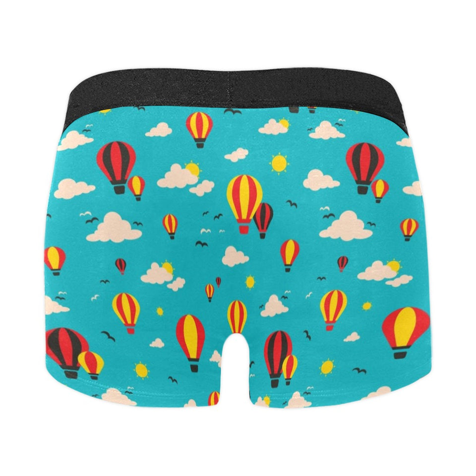 Hot Air Balloon Sky Pattern Men's All Over Print Boxer Briefs Men's Underwear