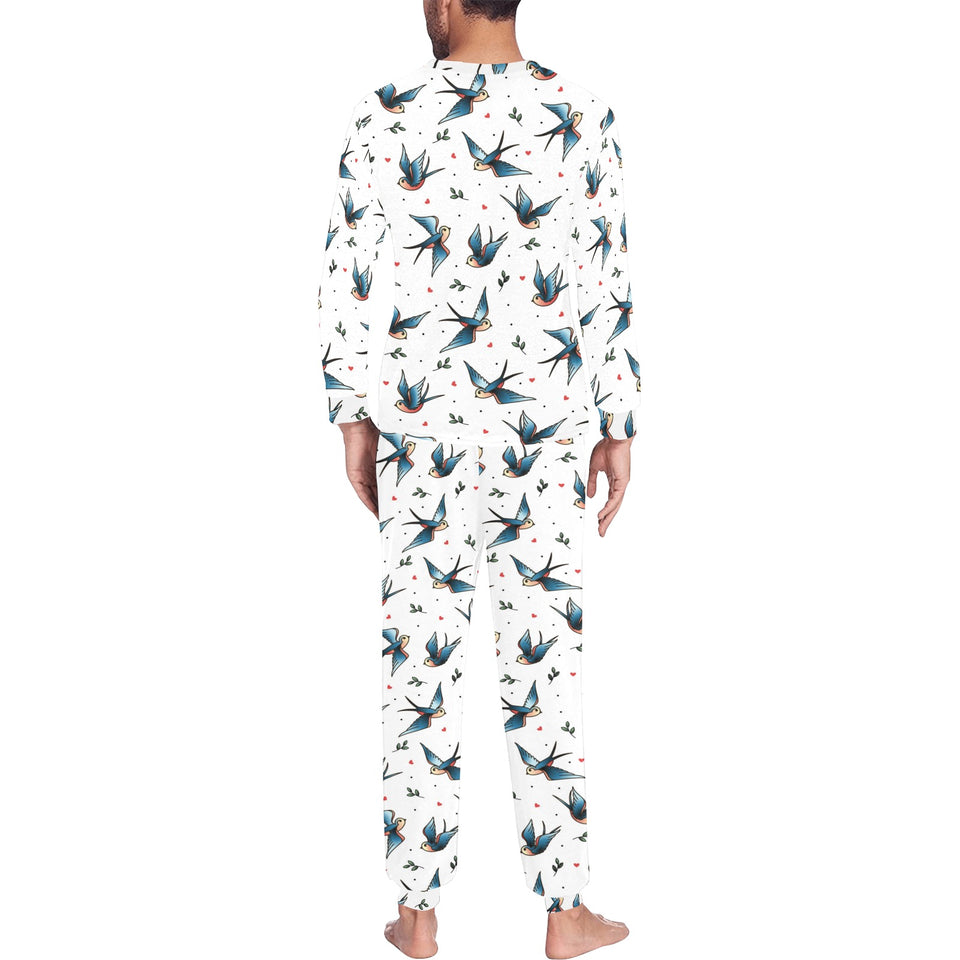 Swallow Pattern Print Design 04 Men's All Over Print Pajama