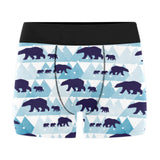 polar bear winter snow pattern Men's All Over Print Boxer Briefs Men's Underwear