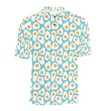 Fried Eggs Pattern Print Design 04 Men's All Over Print Polo Shirt