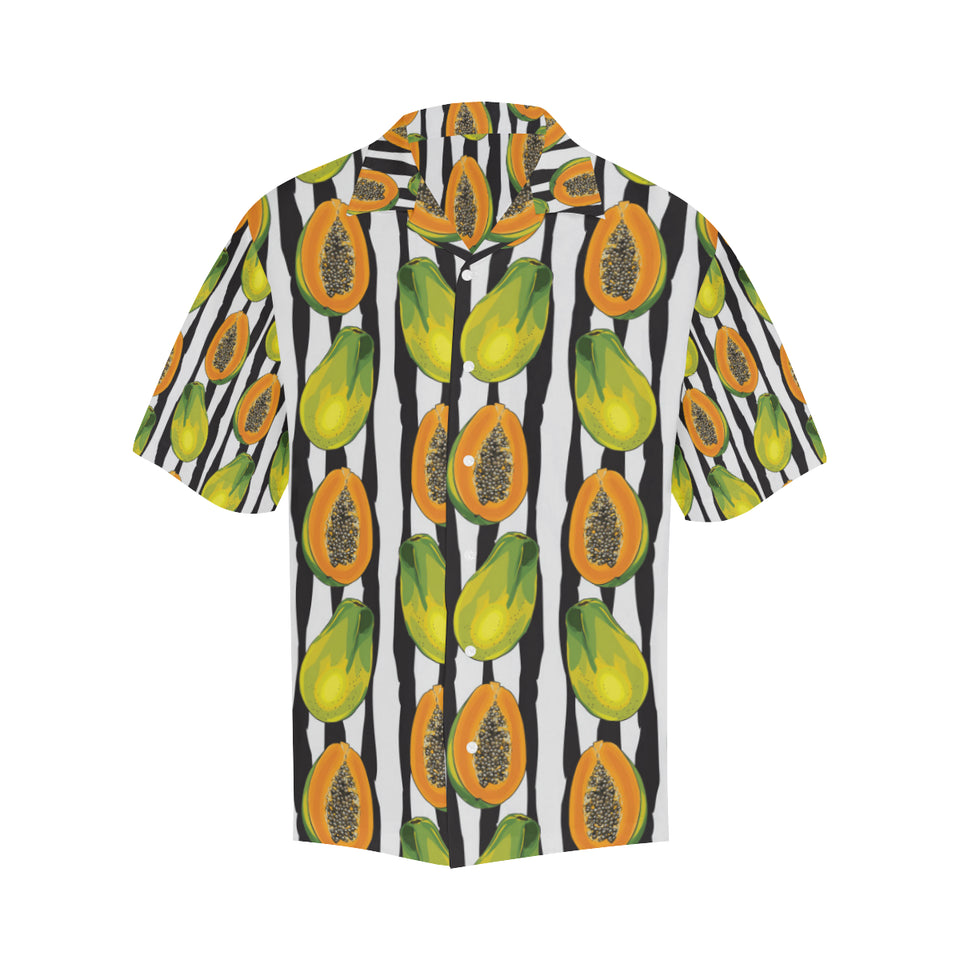 papaya design pattern Men's All Over Print Hawaiian Shirt