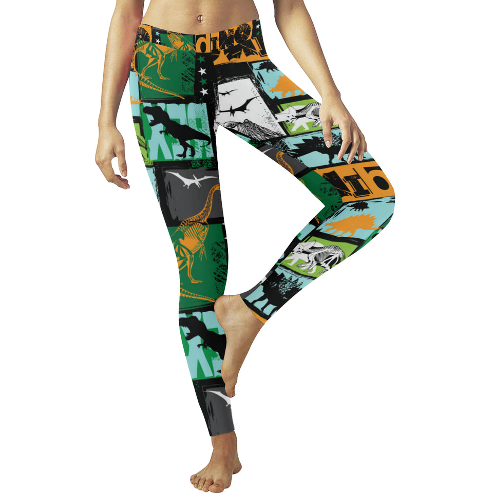 dinosaurs print pattern Women's Legging Fulfilled In US