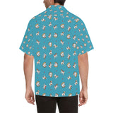 Jack Russel Pattern Print Design 03 Men's All Over Print Hawaiian Shirt (Model T58)