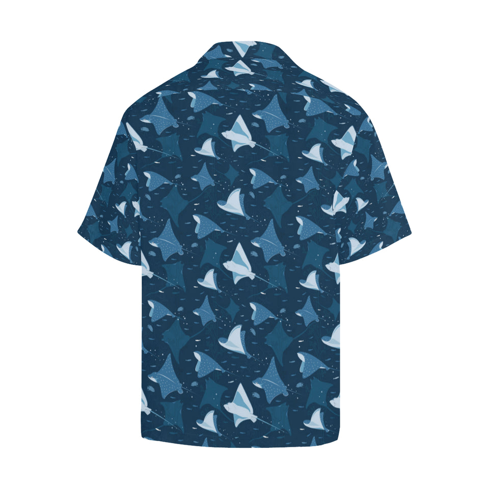 Stingray Pattern Print Design 04 Men's All Over Print Hawaiian Shirt (Model T58)