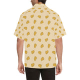 Cheese pattern Men's All Over Print Hawaiian Shirt