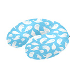 Cute white sea lion seals pattern U-Shaped Travel Neck Pillow