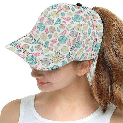 Colorful shell pattern All Over Print Snapback Cap