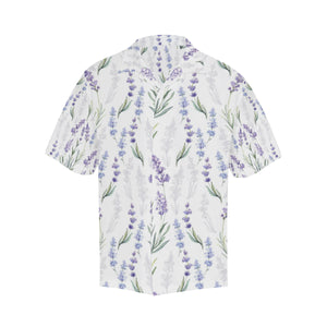 Hand painting Watercolor Lavender Men's All Over Print Hawaiian Shirt