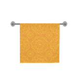 Orange traditional indian element pattern Bath Towel