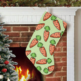Carrot Pattern Print Design 05 Christmas Stocking
