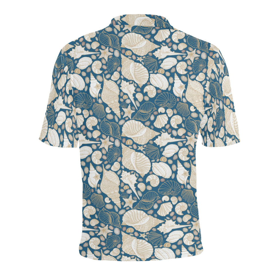 Sea turtle Polynesian Tribal design pattern Men's All Over Print Polo Shirt