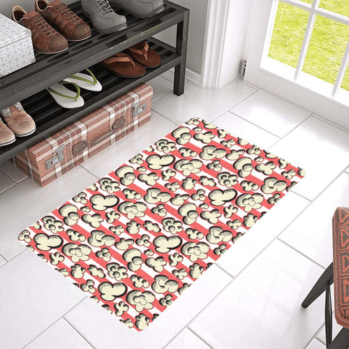 Popcorn Pattern Print Design 05 Doormat