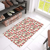 Popcorn Pattern Print Design 05 Doormat