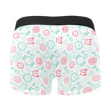 Clock time pattern blackground Men's All Over Print Boxer Briefs Men's Underwear