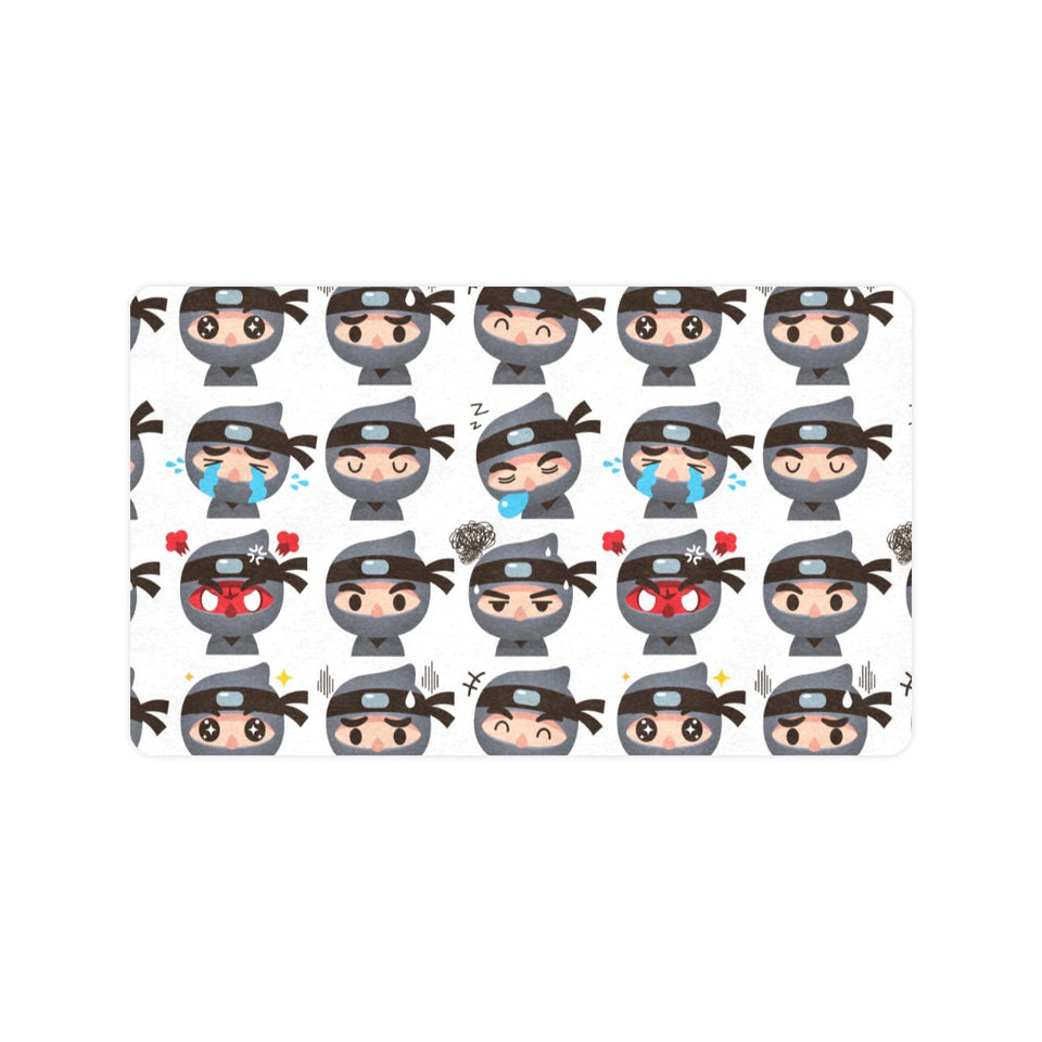 Cute ninja design pattern Doormat