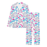 Darts Pattern Print Design 01 Women's Long Pajama Set