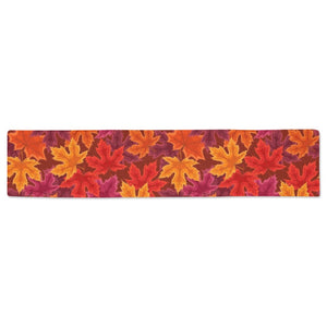 Autumn maple leaf pattern Table Runner