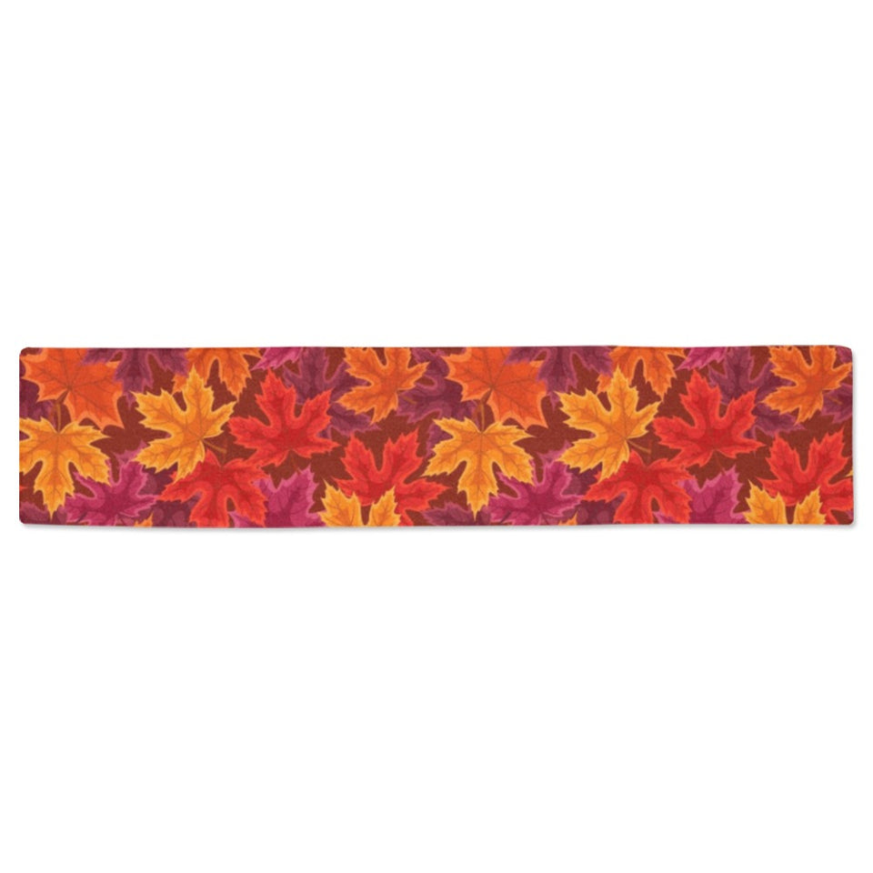 Autumn maple leaf pattern Table Runner