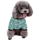 Elephants jungle pattern All Over Print Pet Dog Round Neck Fuzzy Shirt