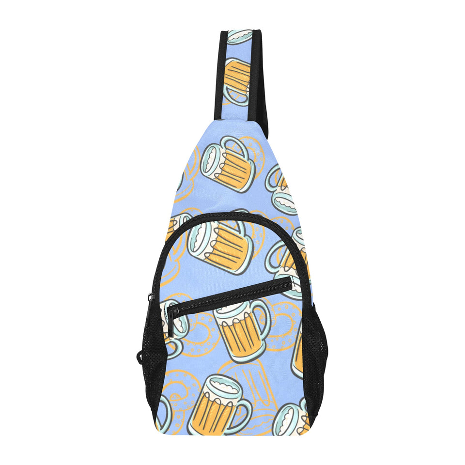 Beer pattern All Over Print Chest Bag