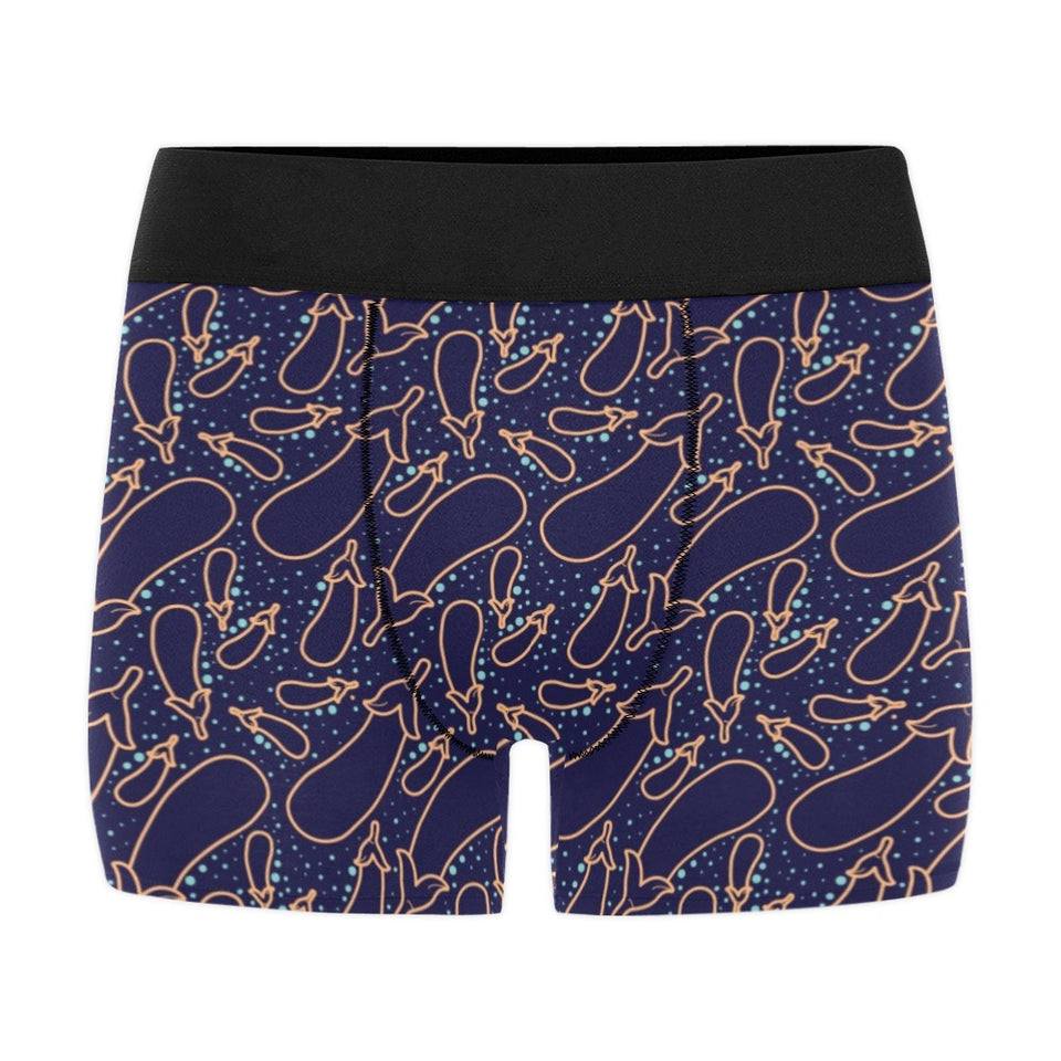 Eggplant Pattern Print Design 04 Men's All Over Print Boxer Briefs Men's Underwear