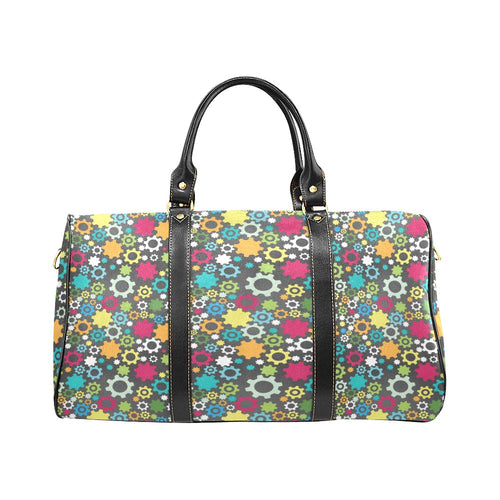Gear Pattern Print Design 03 Travel Bag