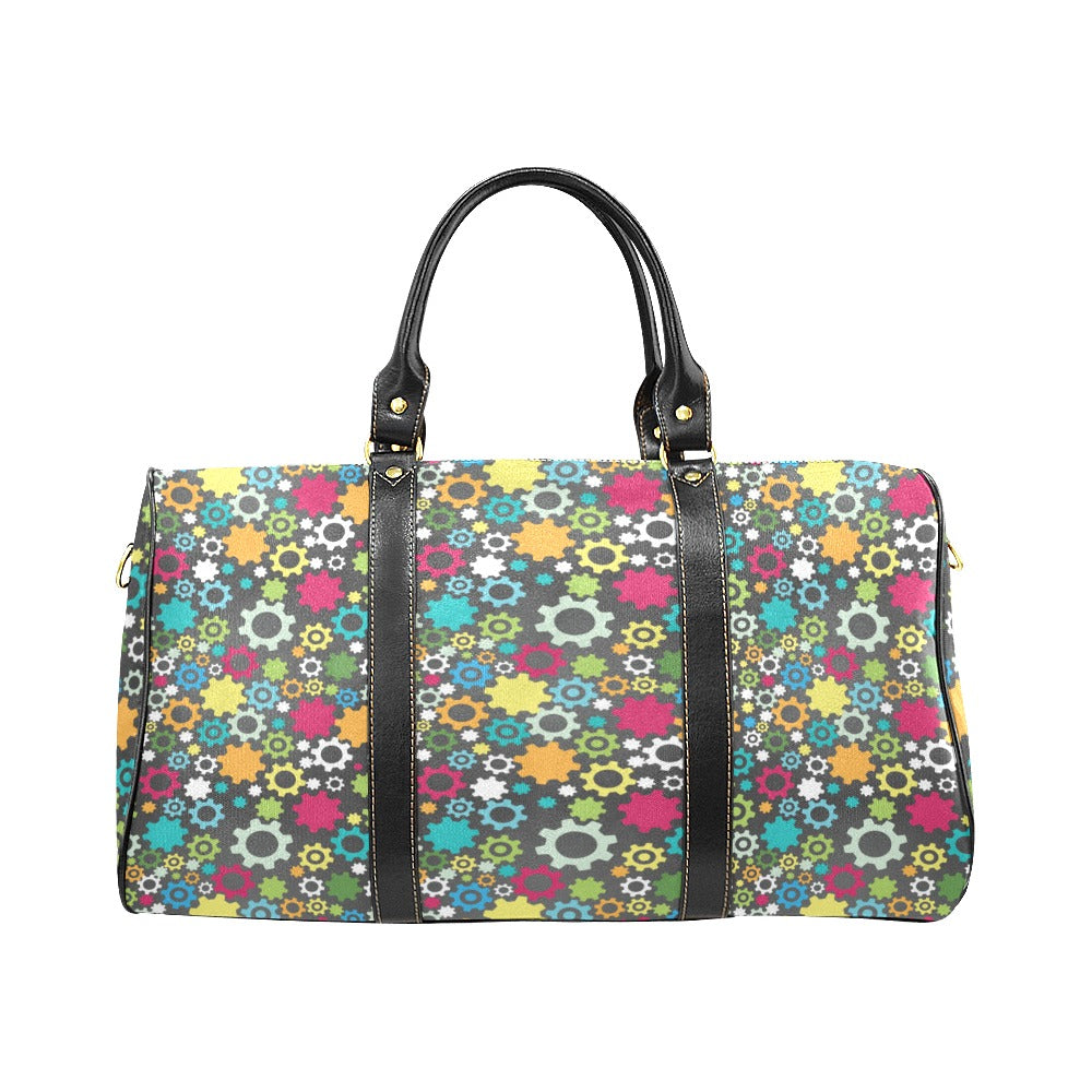 Gear Pattern Print Design 03 Travel Bag