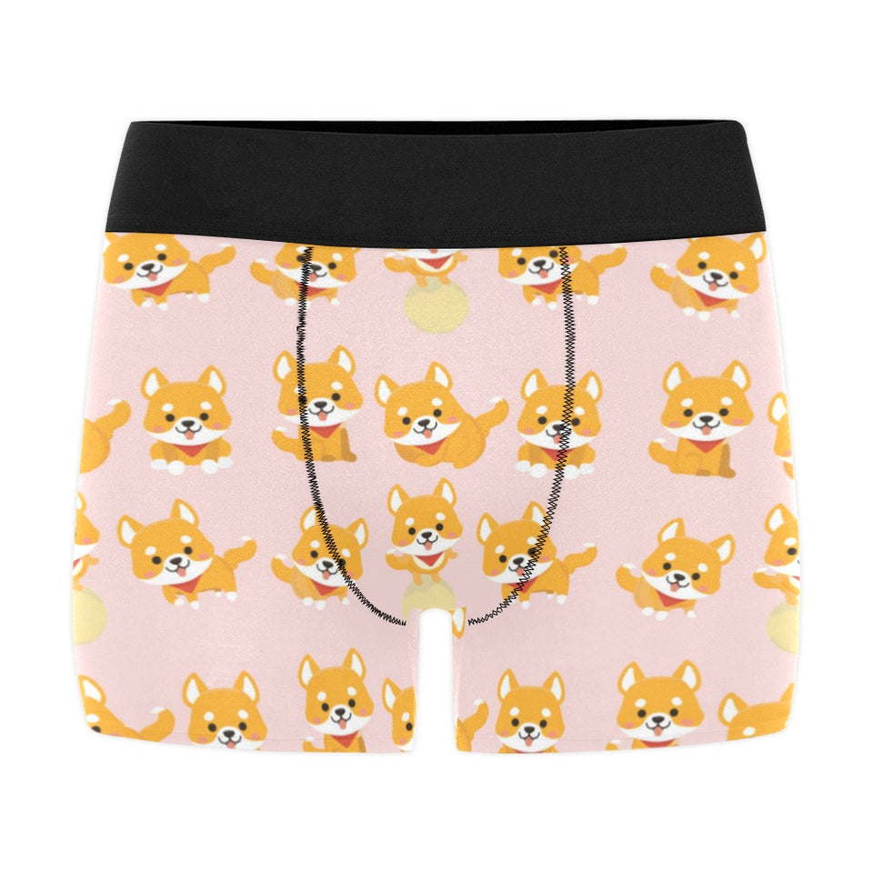 Cute shiba inu dog pattern Men's All Over Print Boxer Briefs Men's Underwear