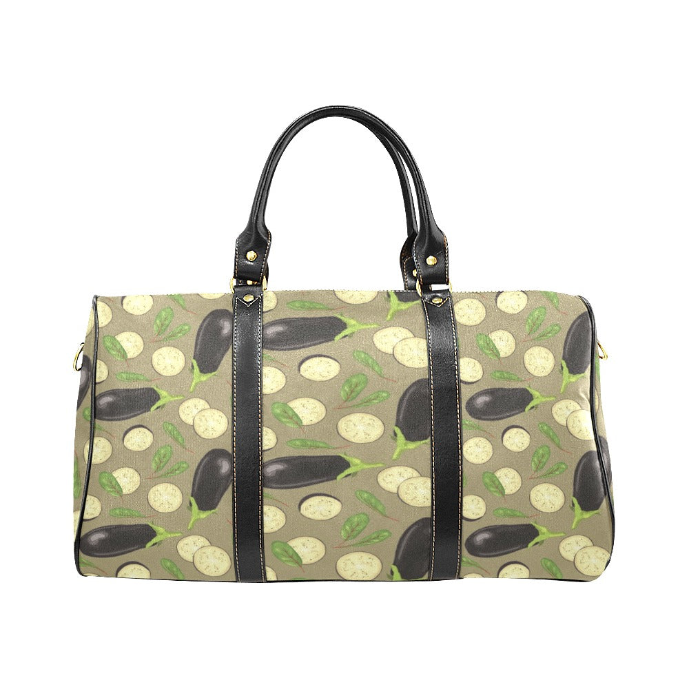 Eggplant Pattern Print Design 02 Travel Bag