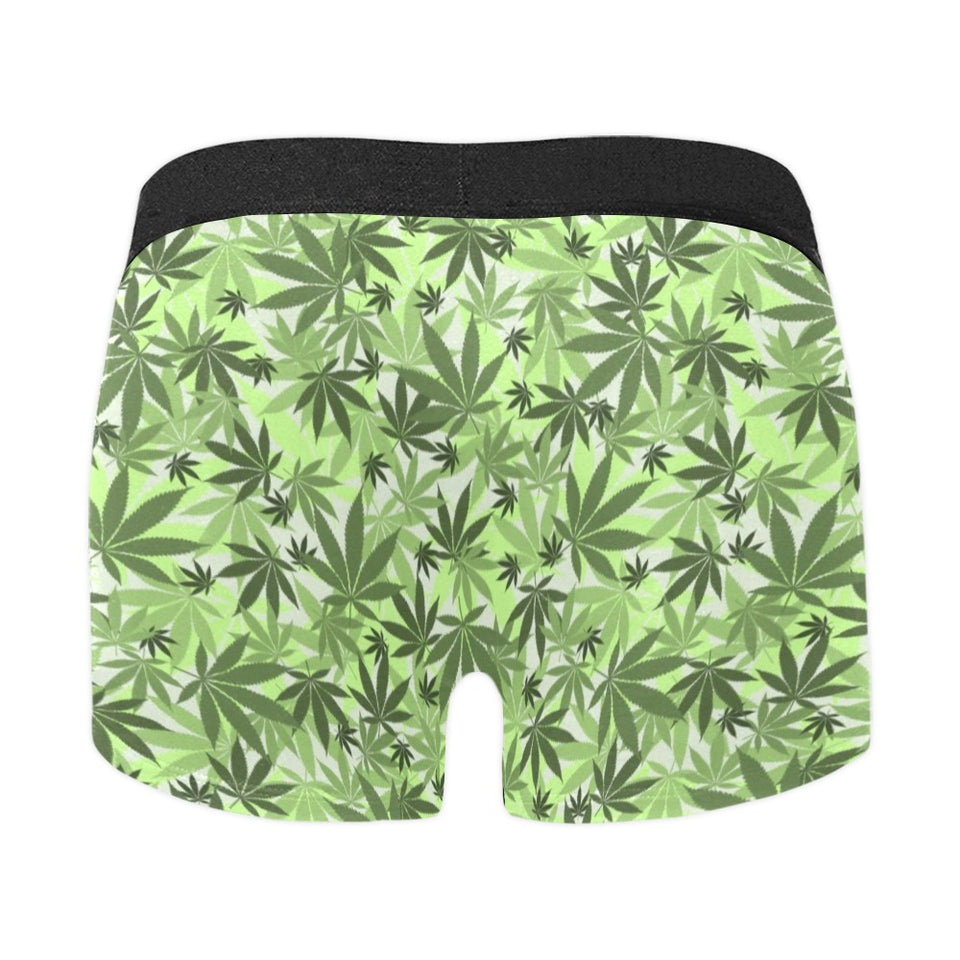 Canabis Marijuana Weed Pattern Print Design 01 Men's All Over Print Boxer Briefs Men's Underwear