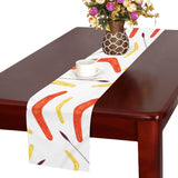 Waterclor boomerang Australian aboriginal ornament Table Runner