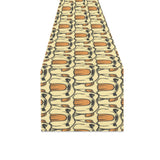 English Bulldog Pattern Print Design 02 Table Runner