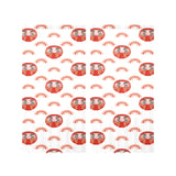 Daruma japanese wooden doll design pattern Gauze Curtain