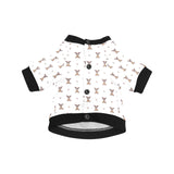 Greyhound Pattern Print Design 05 All Over Print Pet Dog Round Neck Fuzzy Shirt