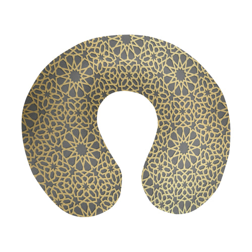 arabic star gold pattern U-Shaped Travel Neck Pillow