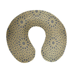 arabic star gold pattern U-Shaped Travel Neck Pillow
