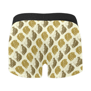 Lion Pattern Print Design 02 Men's All Over Print Boxer Briefs Men's Underwear