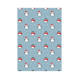 Cute penguin christmas snow pattern House Flag Garden Flag