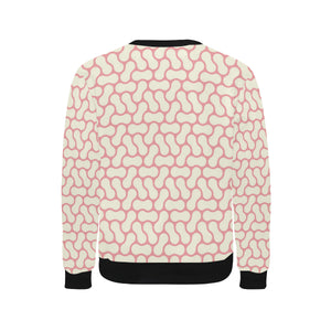 peanuts texture pattern Men's Crew Neck Sweatshirt