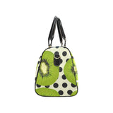 kiwi black dot background Travel Bag