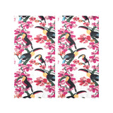 Toucan flower design pattern Gauze Curtain