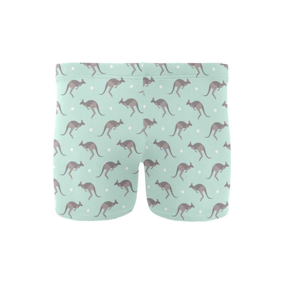 Kangaroo pattern background Men's Swimming Trunks